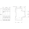SIEMENS 5TL13910 Trennschalter 100A 3-polig 400V AC DIN-Schiene