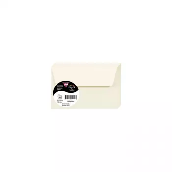 Pollen by Clairefontaine Briefumschlag 90x140 mm, Naturweiß 120 g/m², pH-neutral, säurefrei - 1 Stück (56050C)