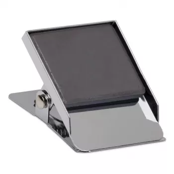 MAUL Papierklemme mit Magnet, 40 mm, Silber, robuster Stahl mit starker Feder 2194096