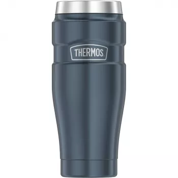 THERMOS STAINLESS KING Isolierbecher, 0,47 L, Ice Grey, doppelwandiger Edelstahl, Vakuumisolierung, zerlegbar 4002.336.047