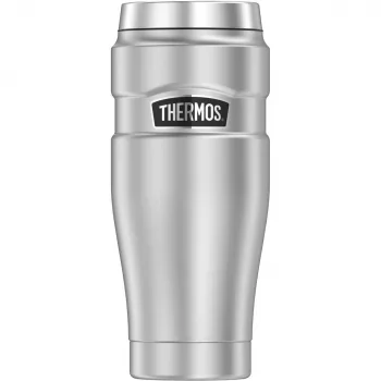 THERMOS STAINLESS KING Isolierbecher, 0,47 L, Ice Grey, doppelwandiger Edelstahl, Vakuumisolierung, zerlegbar 4002.336.047