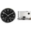 UNILUX WETTY Wanduhr 300 mm Schwarz mit Thermometer und Hygrometer 400140807