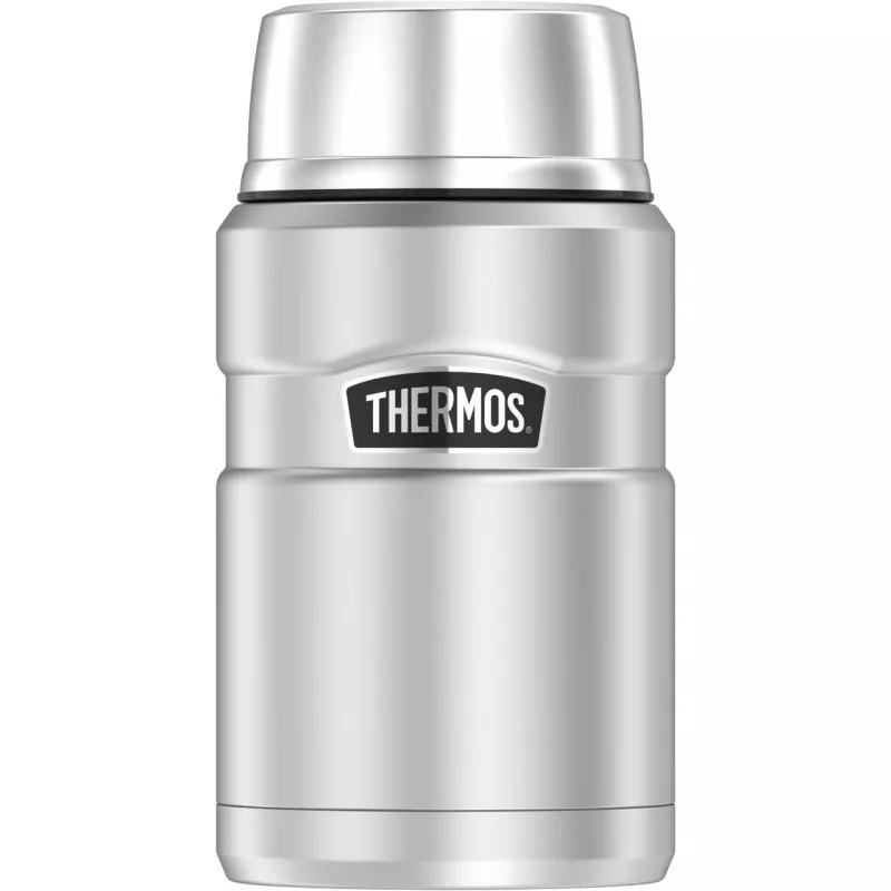 THERMOS STAINLESS KING Vakuum-Isolierbehälter für Lebensmittel, 0,71 L, Mattschwarz 4001.233.071