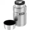 THERMOS STAINLESS KING Vakuum-Isolierbehälter für Lebensmittel, 0,71 L, Mattschwarz 4001.233.071