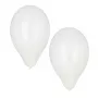 PAPSTAR Weiße Latexballons, 250 mm Durchmesser, 100er-Pack, Heliumgeeignet 18956