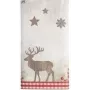 PAPSTAR Weihnachts-Tischdecke X-Mas Deer, stoffähnlich, Airlaid, 120 x 180 cm, 1 Stück (37225)
