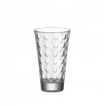 Esmeyer Leonardo OPTIC Trinkgläser-Set, 300 ml, Innenrelief-Dekor, konisch, 130 mm Höhe, 6 Stück 410-749
