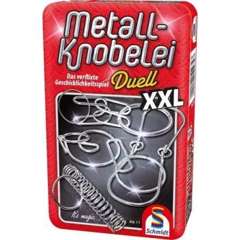 Schmidt Spiele Metal Puzzle Duell XXL - Geschicklichkeitsspiel Puzzle Reiseedition ab 7 Jahren