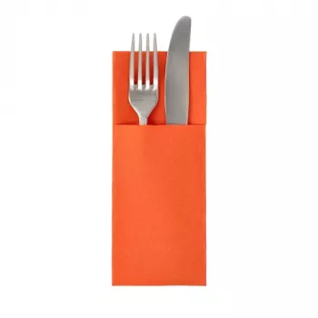 PAPSTAR ROYAL Collection Servietten-Tasche in Nektarine, Premium-Gewebe-ähnliches Tissue, 1 Stück (37329)