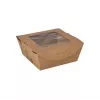 Papstar 87250 Einweg-Lebensmittelbehälter aus Pappe mit PLA-Beschichtung, braun, 750 ml, 50 Stück
