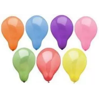 PAPSTAR Party-Luftballons, 290 mm Durchmesser, bunte Farbmischung, Heliumgeeignet, 1 Stück (84211)