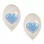 PAPSTAR Bayerischer blau-weißer Latexballon, 250 mm Durchmesser, 1 Stück 81949