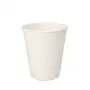 PAPSTAR pure Zuckerrohr Trinkbecher 0,2 L, Weiß, 12er-Pack, kompostierbar und mikrowellengeeignet 89853