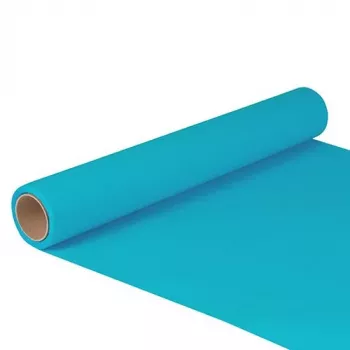 Papstar 82210 Türkisfarbene Papiertischläuferrolle, 400 mm x 5 m, rechteckig