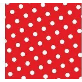 PAPSTAR Dots Papierservietten, 330 x 330 mm, Rot, 3-lagig, 1/4-Falz, 20 Stück 82756