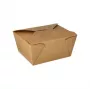 PAPSTAR pure Lunchbox 750 ml braune Pappschale mit PLA-Beschichtung Einweg-Lebensmittelbehälter 85687