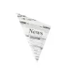 PAPSTAR Spitztüte Zeitungspapier, 270 x 190 x 190 mm, Pergamentersatz, 40 g/m², 125 g Füllmenge, 1 Stück 86053