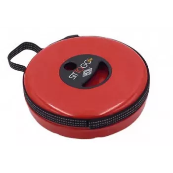 WEDO SITTOGO NXT Teleskophocker, Kunststoff, Rot, 10-stufige Dreh-Höhenverstellung, 150 kg Belastung 212 4202