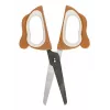 WEDO BELLO Bastelschere, runde Spitze, 130 mm, für Rechtshänder, Edelstahl, Softgrip, 1 Stück 736 004