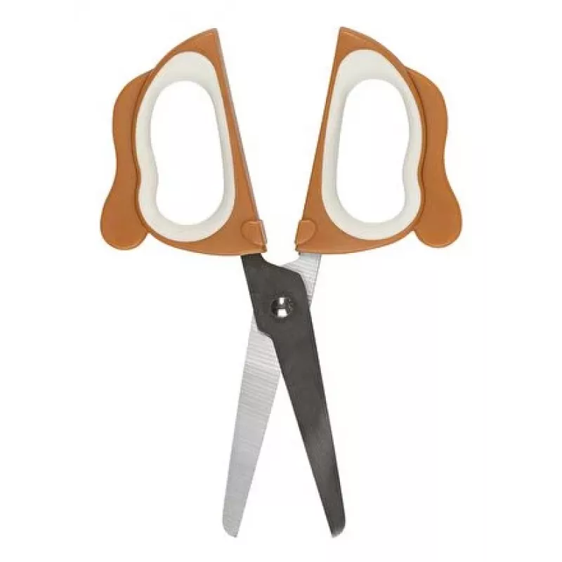 WEDO BELLO Bastelschere, runde Spitze, 130 mm, für Rechtshänder, Edelstahl, Softgrip, 1 Stück 736 004