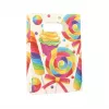 PAPSTAR Candies Party Papiertüte mit Henkel, 140 x 210 x 60 mm, Blockboden, Seitenfalte, 1 Stück (88862)