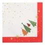 PAPSTAR Weihnachts-Papiertischdecken Weihnachtsbäume 400 x 400 mm, 3-lagig, 1/4-Falz, 20 Servietten 89783