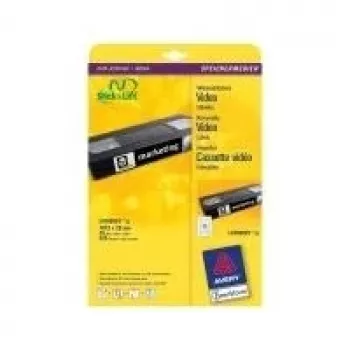 Avery abnehmbare Etiketten A4 Weiß 210 x 297 mm 25 Blatt L4746REV-25