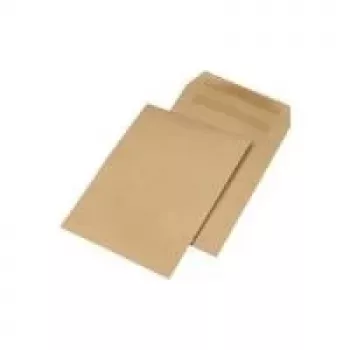 MAILmedia C4 Selbstklebende Kraftpapier-Briefumschläge, Braun, 110 g/m², 19,2 g, ohne Fenster (38140/7)