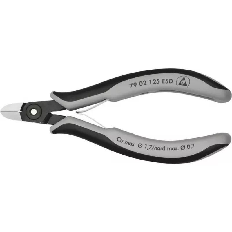 KNIPEX ESD-Seitenschneider mit Facette 125 mm 79 02 125 ESD