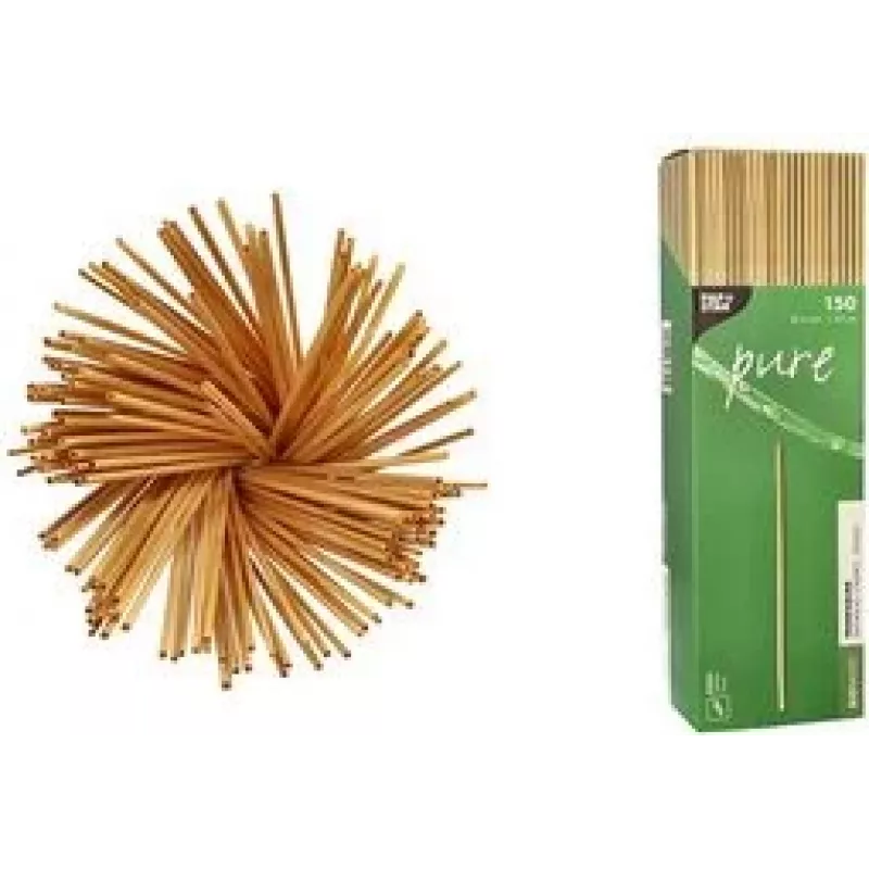 PAPSTAR pure Naturhalm Trinkhalme, 230 mm, 4 mm Durchmesser, 250 Stück (88244)