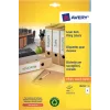 Avery LR4761-25 Weiße Aktenetiketten 61 x 192 mm 100 Etiketten (25 Blatt x 4)