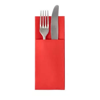 PAPSTAR Royal Collection Serviettenhülle Rot 40x40 cm 3-lagig 50 Stück 37330