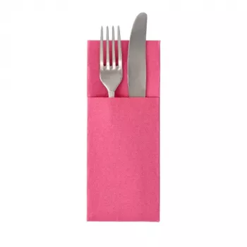PAPSTAR ROYAL Collection Servietten-Tasche, Fuchsia, stoffähnliches Premium-Tissue, 40 x 40 cm, 50 Stück (37331)