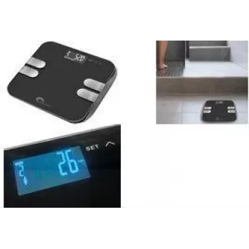 Little Balance Body Wave Digitale Körperanalysewaage, Schwarz (LB 8210)