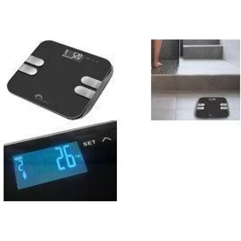 Little Balance Body Wave Digitale Körperanalysewaage, Schwarz (LB 8210)