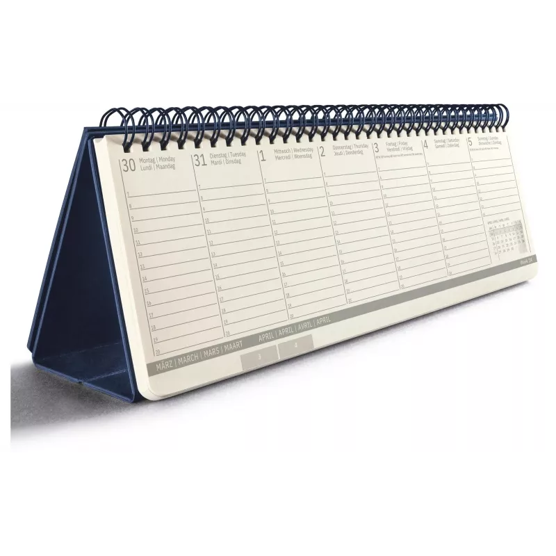 SIGEL Conceptum Schreibtischkalender 2026 Horizontal Blau C2682