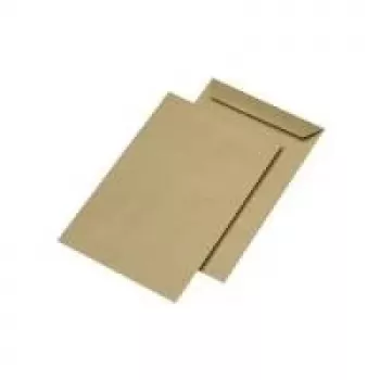 MAILmedia 301017 Versandtasche E4, ohne Fenster, nassklebend, braun, 130 g/m²
