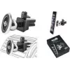 WEDO Dock-it Premium Mini Magnetische Kfz-Lüftungshalterung für Smartphones, Schwarz/Silber 60 15054