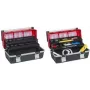 allit McPlus Alu C 22 Werkzeugkoffer, Polypropylen, Rot/Schwarz, 2 Cantilever-Schalen 457021