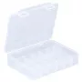 ALLIT EuroPlus Basic Sortimentsbox 18/7, transparentes Hochschlagfestes Polypropylen, 7 Fächer, Schwarz 457180