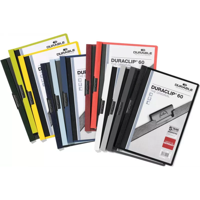 DURABLE DURACLIP 60 A4 Klemmhefter Schwarz (25er-Pack) 220902