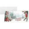 SIGEL DS645 Weihnachtskarte Scandinavian Snow, DIN Lang Querformat, 250 g/m² Weißer Karton, Inkjet/Laser/Kopierer, 1 Stück