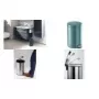 DURABLE Metall-Tretabfalleimer 12L Rund Silber 341158