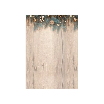 SIGEL Weihnachtsbriefpapier Golden Greens Motiv DIN A4 - 90 g/m² - A4 (DP664)