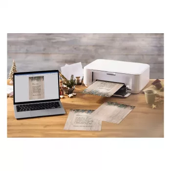 SIGEL Weihnachtsbriefpapier Golden Greens Motiv DIN A4 - 90 g/m² - A4 (DP664)