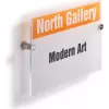 DURABLE CRYSTAL SIGN A4 Hochformat Türschild-Set, transparentes Acryl, Schraubmontage 482519
