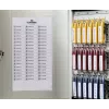 DURABLE KEY BOX 54 Schlüsselschrank mit Zylinderschloss, Hellgrau, Stahl, Wandmontage 195323