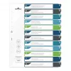 DURABLE 679627 A4+ Polypropylen Blanko Register, Mehrfarbig, Hochformat, 0,27 mm, 11-Loch Universal-Stanzung