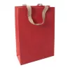 SIGEL Red Coco Große Geschenktasche, Jutefaserpapier, Rot, 1 Stück (ET010)
