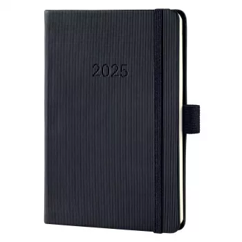 SIGEL Conceptum 2025 Taschenkalender A6 Schwarz (C2513)